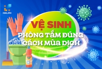 Vệ sinh phòng tắm đúng cách mùa dịch