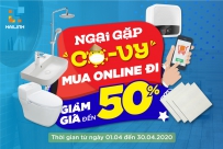 Mua hàng online - không ngại vi rút - giảm giá lên tới 50%