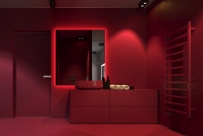 51++ Ý tưởng thiết kế phòng tắm với tông màu đỏ